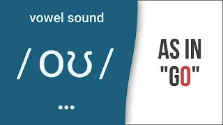 Vowel Sound / oʊ / as in "go" - American English Pronunciation