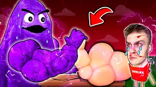 Pokonałem ⚠️ (GRIMACE) BOSSA 😈 i ODBLOKOWAŁEM *NOWY ŚWIAT* 🌍po 3 DNIACH ⏰ w Arm Wrestle Simulator!