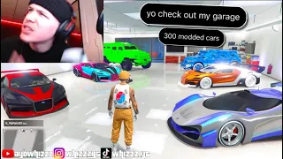 I Found a INSANE Modded Garage in GTA Online from my Subscriber..?🚕(300 Modded Cars+Jets)