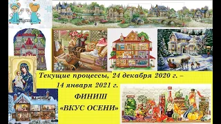 147.  Текущие процессы, 24 декабря 2020  - 14 января 2021 г.  Финиш "ВКУСА ОСЕНИ".  Вышивка крестом