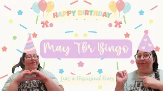 May Tbr Bingo // MY BIRTHDAY MONTH!! //