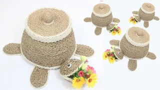 5 Jute craft Idea for Home decor and storage boxes