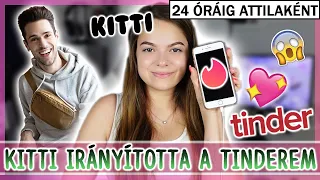 $ 24 ÓRÁIG KITTI TINDEREZETT A KÉPEIMMEL 😱🔥 $