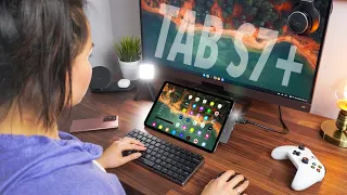 Galaxy Tab S7+ Computer Setup // Favorite Accessories!