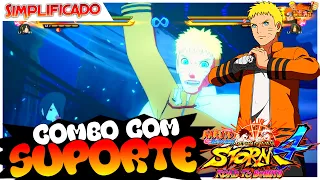 NARUTO ⚡ STORM 4 | COMBO COM SUPORTE (TUTORIAL PARA INICIANTES) SIMPLIFICADO!