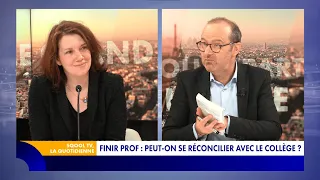 La Quotidienne (06/01/2023): "Finir prof: peut-on se réconcilier avec le collège ?"