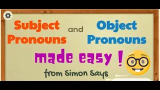 Subject and Object Pronouns | English Grammar