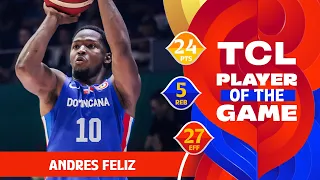 Andres Feliz (24 PTS) | TCL Player Of The Game | ITA vs DOM | FIBA Basketball World Cup 2023
