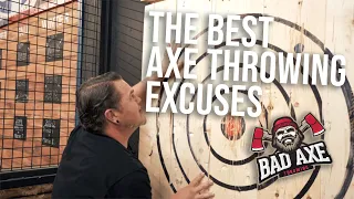 52 BEST Axe Throwing Excuses (Axcuses)