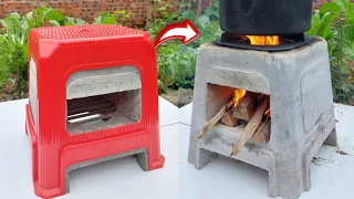 How to cast cement stoves with a simple but effective plastic chair