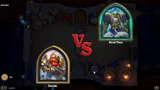 Book of Mercenaries Tavish vs Drek'Thar | Hearthstone Book of Mercenaries