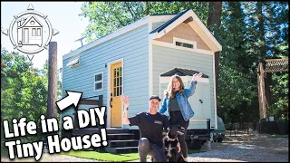 Couple builds their affordable TINY HOME for $50k in California Tiny House Village