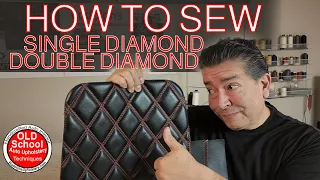 How To Sew Single And Double Diamond pleat upholstery for beginners