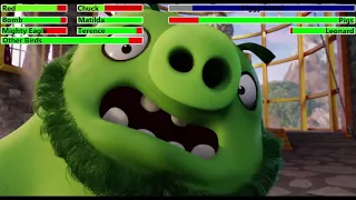 The Angry Birds Movie (2016) Final Battle with healthbars 3/4 (REMAKE)