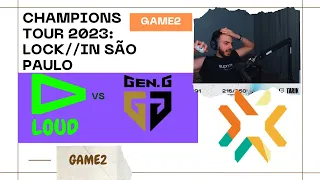 Sen Tarik Reaction Gen.G vs LOUD GAME2 VCT 2023 LOCK//IN São Paulo ALL MATCH #valorant #loud #geng