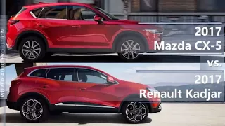 2017 Mazda CX-5 vs 2017 Renault Kadjar (technical comparison)