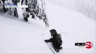 Early, deep snow conditions causing hazardous tree wells at Mt. Bachelor