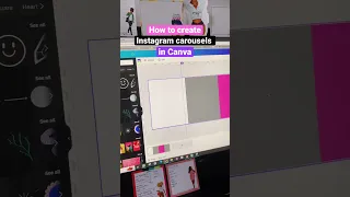 How to create Instagram carousel in Canva ✏️ #contentcreator #canvatutorial #instagramcarousel ￼