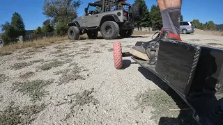 First jump on the Telum electric mountainboard