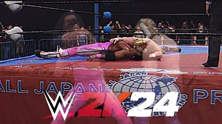 WWE 2k24 Gameplay: Bret Hart vs. Tiger Mask! #ajpw #wwf #Playstation5