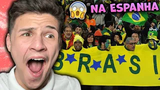 BRAZILIAN FANS Sing National Anthem IN SPAIN ! - World Cup |🇬🇧UK Reaction / Reação