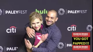 Rhea Seehorn and Michael Mando at The Paley Center For Media's 33rd Annual PaleyFest Los Angeles   B