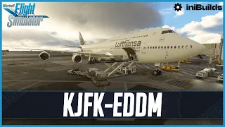 MSFS LIVE | Real World Lufthansa OPS | Asobo 747-8 *LONG HAUL* | New York (JFK) to Munich