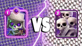 EVOLVED SKELETONS Vs SKELETON ARMY - Clash Royale Battle