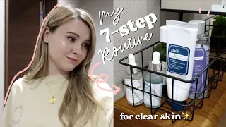 I Do THIS Everyday for Clear Skin 🌷✨ 7-step korean skincare routine
