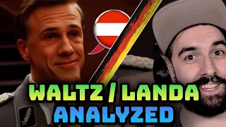 German reacts to Inglourious Basterds: Christoph Waltz speaking Austrian German - language analysis