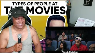 JORDINDIAN TYPE OF PEOPLE AT THE MOVIES REACTION #jordindian #indiancomedy #reaction #comedy