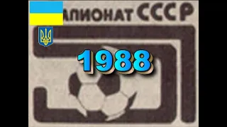 ФУТБОЛ.ЧЕМПІОНАТ РАДЯНСЬКОГО СОЮЗУ З ФУТБОЛУ-1988 (ОГЛЯД)