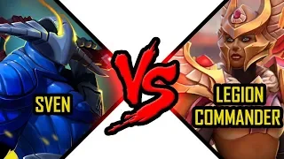 Legion Commander vs Sven dota 2 arena battle Tresdin vs Rogue Knight fight #16