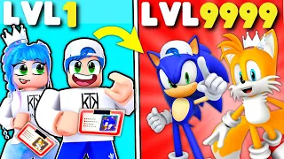We Turned Into SONIC and TAILS!! | Roblox Sonic Speed Simulator