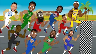 TOP 10 FASTEST NBA PLAYERS! (NBA Animation & Ranking)