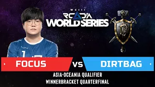 WC3 - RWS Asia-Oceania - WB QF: [ORC] FoCuS vs. DirtBag [HU]