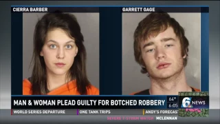 Man & woman plead guilty for botched robbery