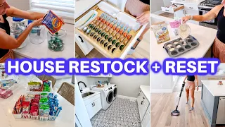 NEW CLEAN WITH ME +ORGANIZE + HOUSE RESTOCK RESET | CLEANING MOTIVATION decluttering JAMIE'S JOURNEY