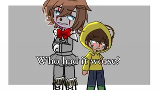 Who had it worse?.|Ft: Penny and Georgie| IT ( 2017 ) | Gacha Club |