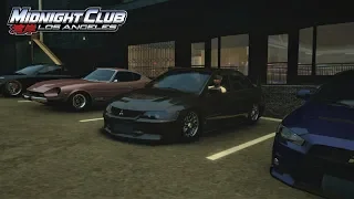 Midnight Club: LA (Xbox One) | JDM Squad Car Meet - Street Racing (Digs/Rolls) w/ Evo, S14, RX7, +