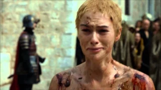 Shame Shame. The naked walk of Xerxei thru the Capital from the Tv-series Game of Thrones.