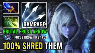 100% Shred Through Them 100% Full Agility Speed Brutal Frost Arrow Drow Ranger Dota 2