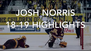 Josh Norris 2018-19 NCAA Highlights