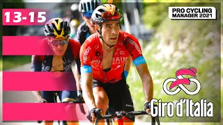 GIRO D'ITALIA 2022 - ETAPAS 13 A 15 | PRO CYCLING MANAGER 2021