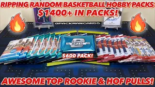 *AWESOME TOP ROOKIE & HOF PULLS! $1400+ IN PACKS!* RANDOM NBA BASKETBALL HOBBY PACK OPENING EP. 15