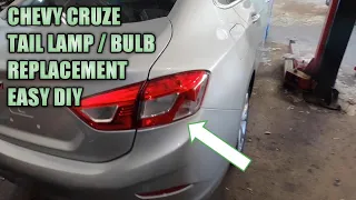 chevy cruze tail lamp replacement easy diy