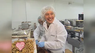 Ellen Works at a See’s Candy Factory for the Day
