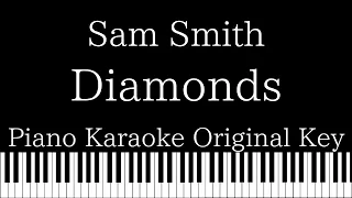 【Piano Karaoke Instrumental】Diamonds / Sam Smith【Original Key】