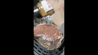 Reverse Sear Steak (Airfryer + Stovetop)