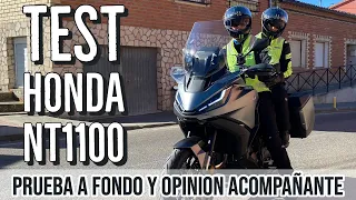 HONDA NT 1100 PRUEBA A FONDO Y OPINION ACOMPAÑANTE